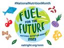 Earth with food groups around it and words "Fuel for the Future"