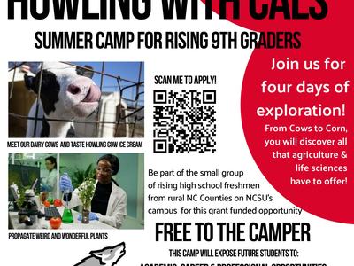 Howling With Cals summer camp for rising 9th graders, June 11–14, 2023; Apply by April 10