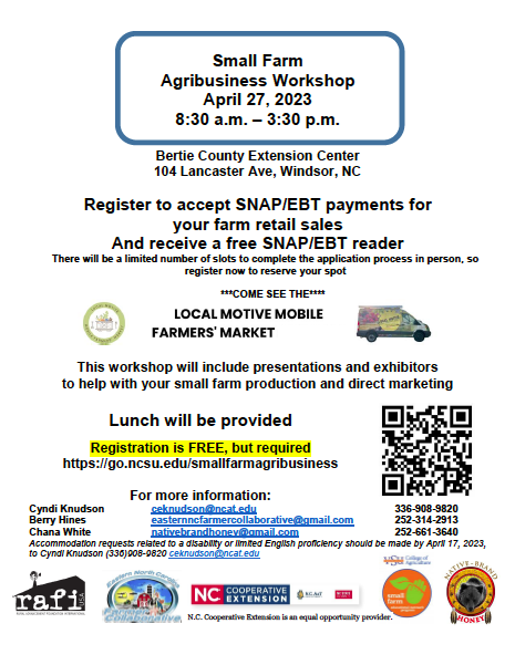 Small farms workshop poster