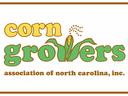 corn growers association of north carolina, inc. logo with stylized corn ear