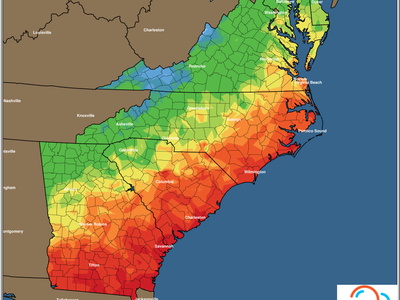East Coast Min Temperature Forecast, Sunday 03/19/2023