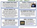 Granville Small Farms Week Schedule 2023