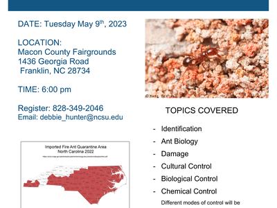 Fire Ant Workshop Flyer