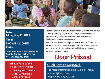  Farm to Early Care and Education Extension Training poster