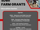SDBII Farm Grants Education Series flyer: May 3, 2023 Canton, NC 10am–1pm agenda and RSVP
