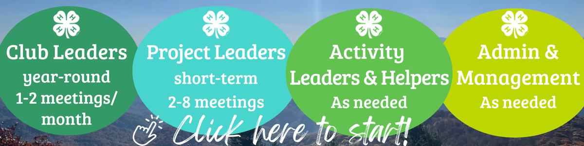 Volunteer roles- click here to start