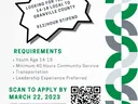 Granville County 4-H Teen Leadership Institute: looking for teens age 14–18, $12/hour. Apply by Mar 22, 2023.