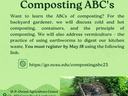 Composting ABC's flyer — NC Cooperative Extension; register: https://go.ncsu.edu/compostingabc23