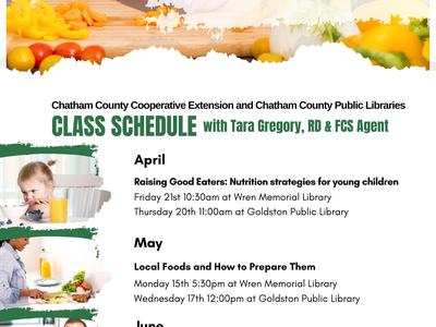 Learn about Food at your Library Flyer
