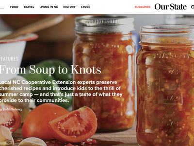 Our State Magazine features N.C. Cooperative Extension in a series of feature stories in its May 2023 issue.
