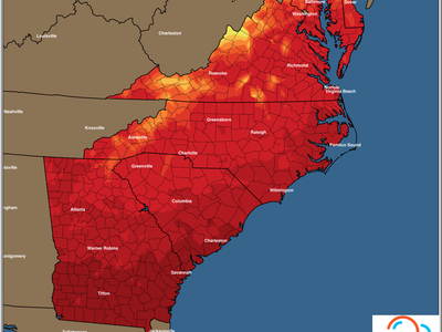 East Coast Min Temperature Forecast, Saturday 04/08/2023
