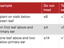 Growth stage chart