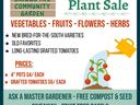 2023 Spring Plant Sale — Briggs Ave Community Garden; April 29, 10am–2pm; 1598 S. Briggs Ave, Durham