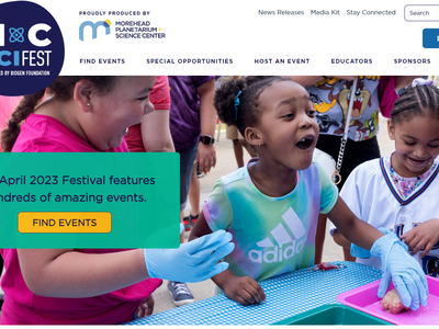 screenshot from ncsciencefestival.org