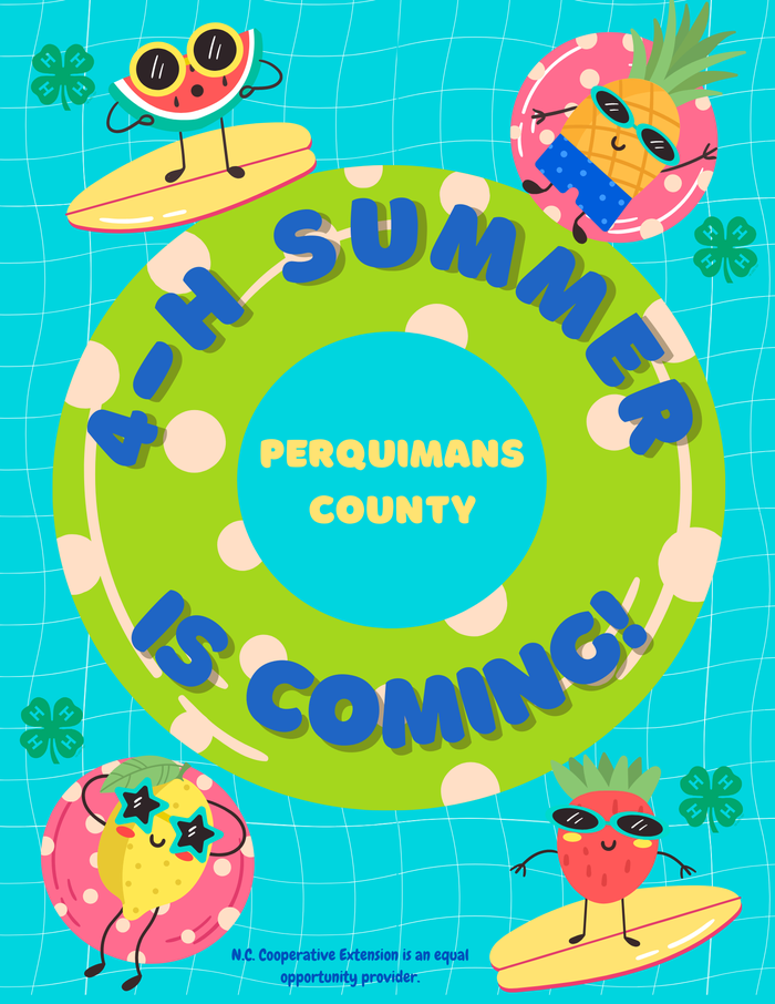 Perquimans County, 4-H Summer is Coming