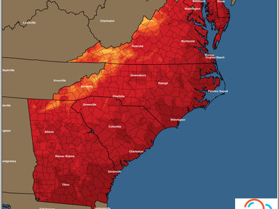 East Coast Min Temperature Forecast | Sunday 04/23/2023