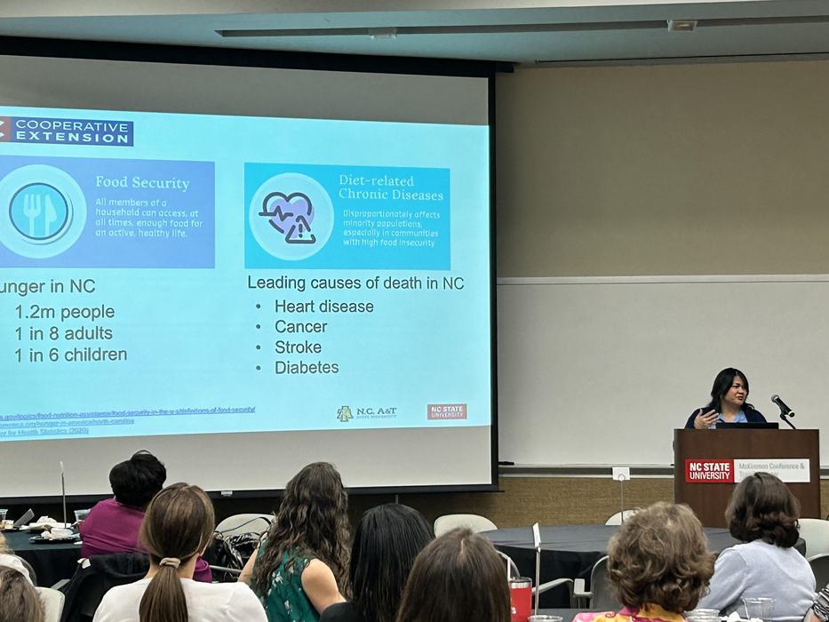 Lisa Benavente presenting