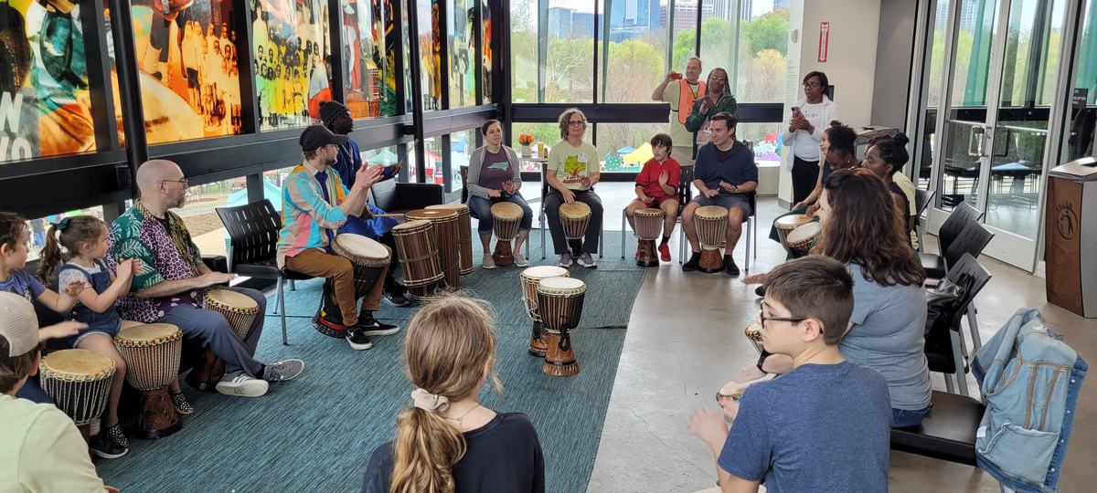 Figure 7: Image of drum circle.