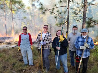 Prescribed burn with Lee Co folks