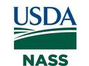 USDA NASS logo showing "USDA" above a stylized green field and the word "NASS"