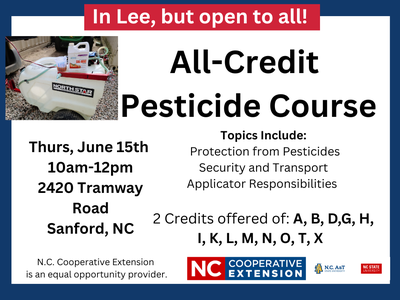 All Credit Pesticide Course Graphic for June 2023