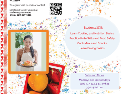 Flyer restates dates and contact information of the nutrition educator, all relevant information can be found in the post