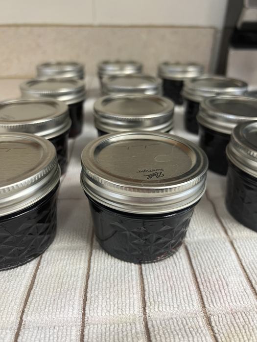 Jars filled with preserves.
