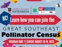 Great Southeast Pollinator Census Webinar Poster