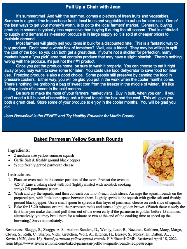 Summer Fruits and Vegetables