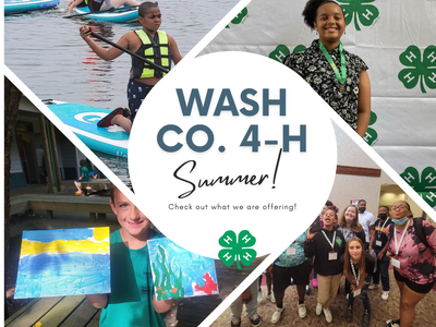 Pictures of 4-H youth at different events