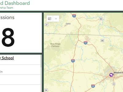 A screenshot of the forsyth food map