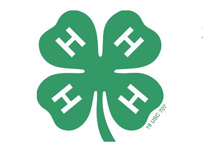 howling wolf, 4-H logo, hen silhouette