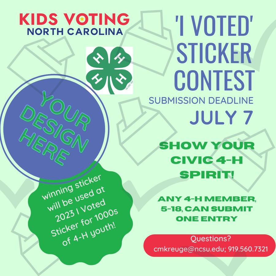 I Voted Sticker Contest
