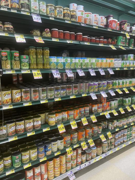 canned food aisle