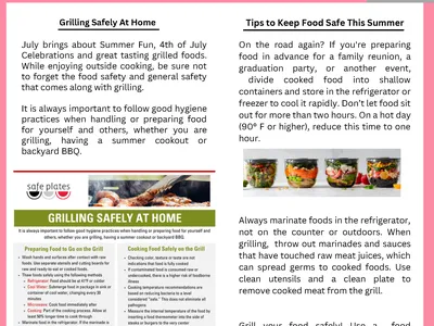 FCS News -July 2023 Grilling Safety at home and tips to keep food safe this summer