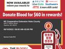 Donate blood with The Blood Connection, June 16 at 9am-2pm at 645 E Palmer St, Raeford, NC