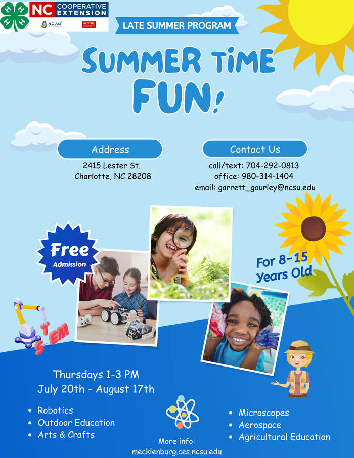 Summer Time Fun program flyer