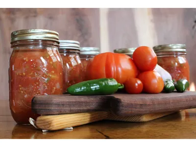 Canned Salsa and salsa ingredients