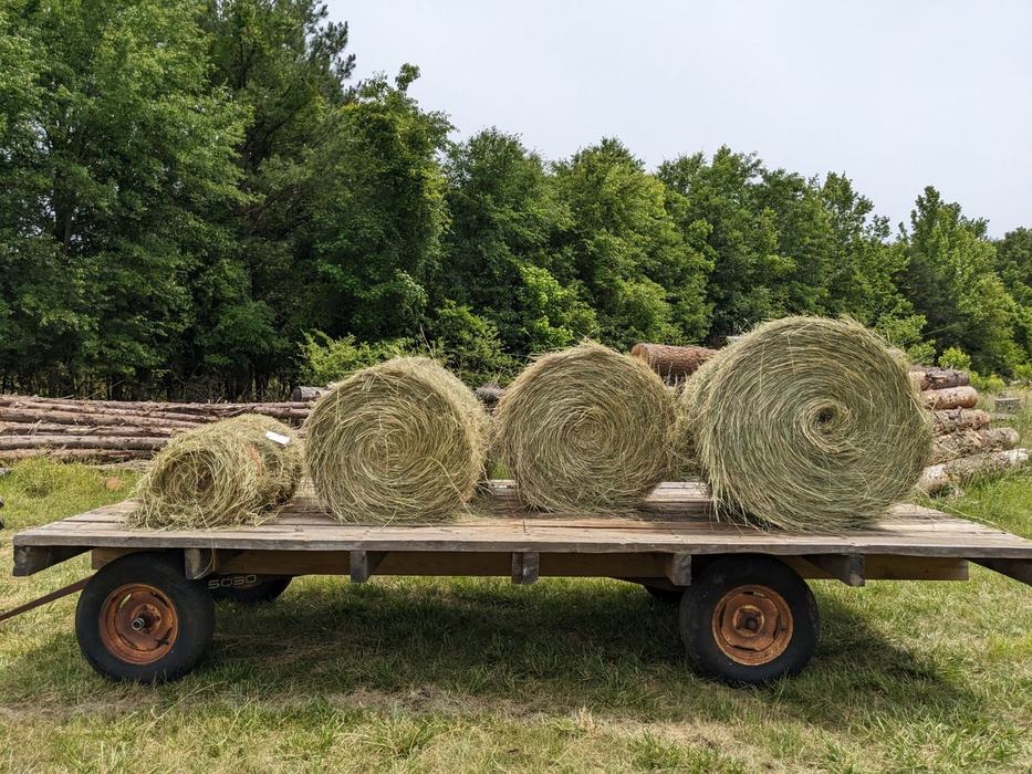 Hay Bales on trailer  