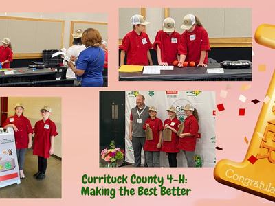 Currituck County 4-H Dinah Gore Food Challenge champions