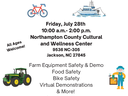 Farm Safety Day — Fri, July 28, 10:00 a.m.–2:00 p.m., Northampton Cultural & Wellness Center, Jackson NC