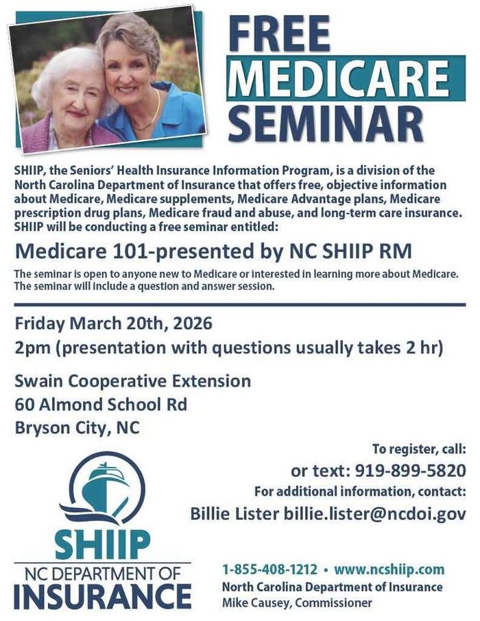 Free Medicare Seminar - March 2026