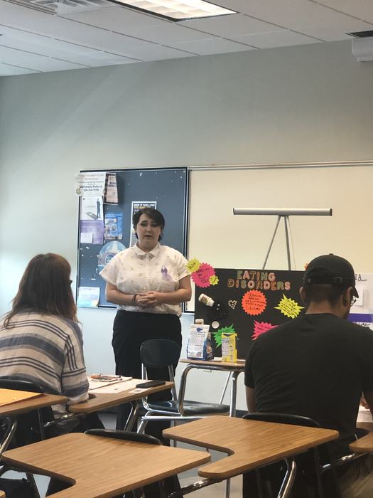 Skylar Kimmer presenting at District Activity Day.