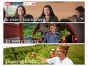 A Backdrop display that says N.C. Cooperative Extension is In Every Hometown and Every County Growing North Carolina.