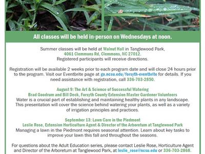 Summer 2023 Adult Education flyer image