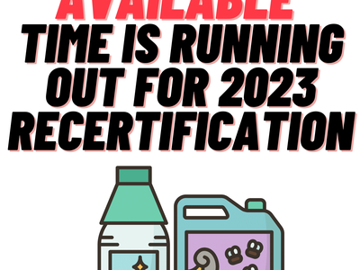 X and V Credits Available, Time is running out for 2023 recertification 
