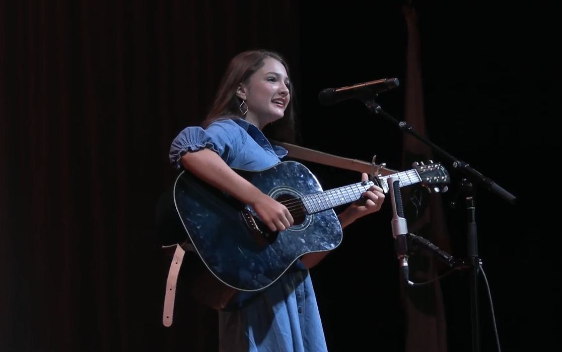 Gabriella Rogers performing at the NC 4-H Talent Showcase.