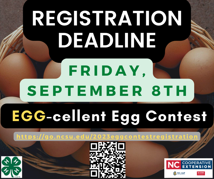 Registration Deadline, September 8th