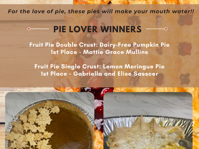 2023 Sweetie Pie Bake-off Winners