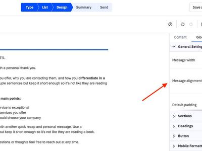 Showing text alignment button in ActiveCampaign